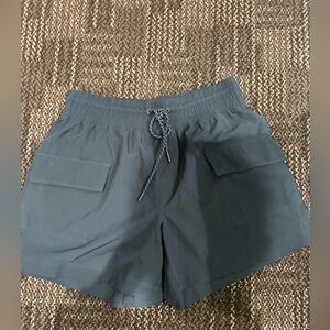 Blue athletic shorts